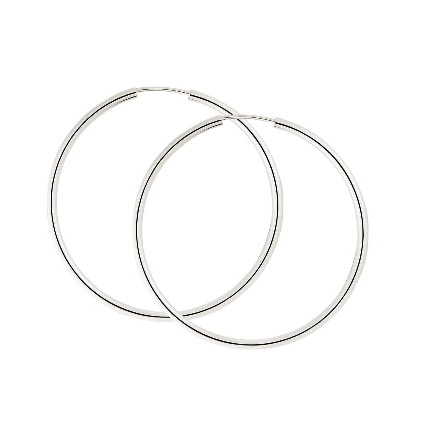 Creolen, 585 WG, ø 40 mm, Rohrstärke 2 mm - 1 Paar