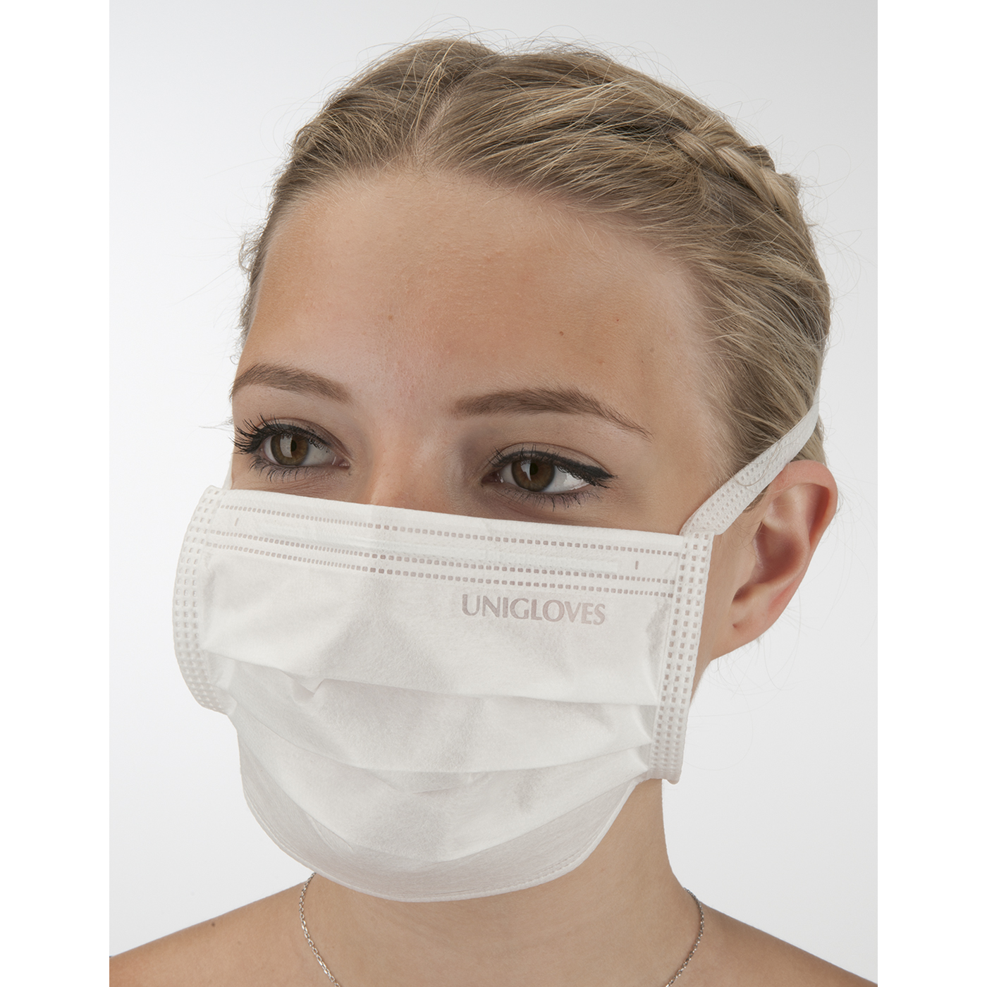 Basic OR Facemask, unsterile, white - 50 pieces