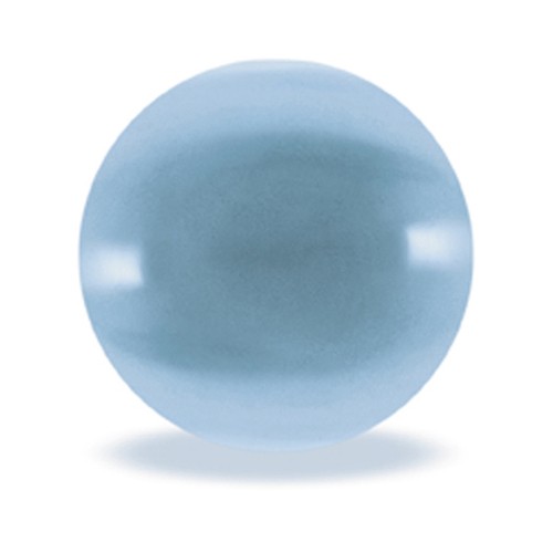 Topaz, aquamarine, Ø4.0, Cab,rd. - 1 piece