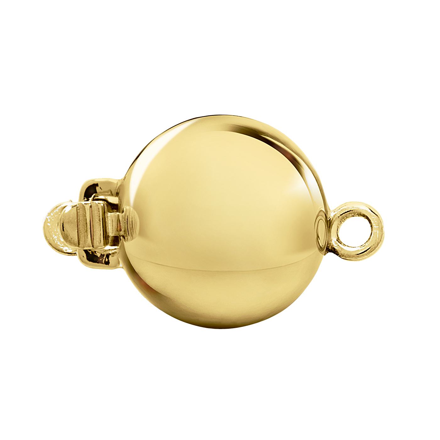 Schnäpperschließe, 333 G, Kugel, ø 8 mm, poliert - 1 Stück