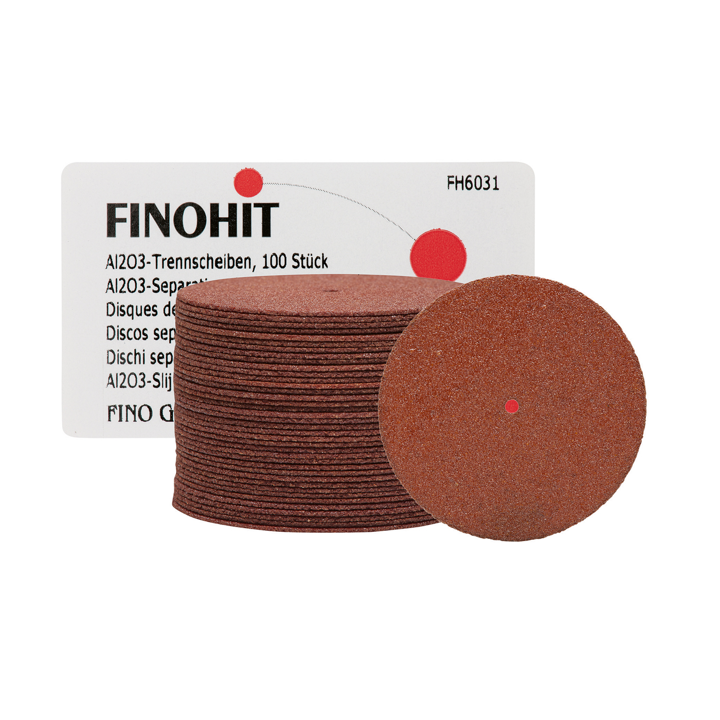 FINOHIT Separating Discs, Aluminium Oxide, ø 38.0 x 0.6 mm - 100 pieces