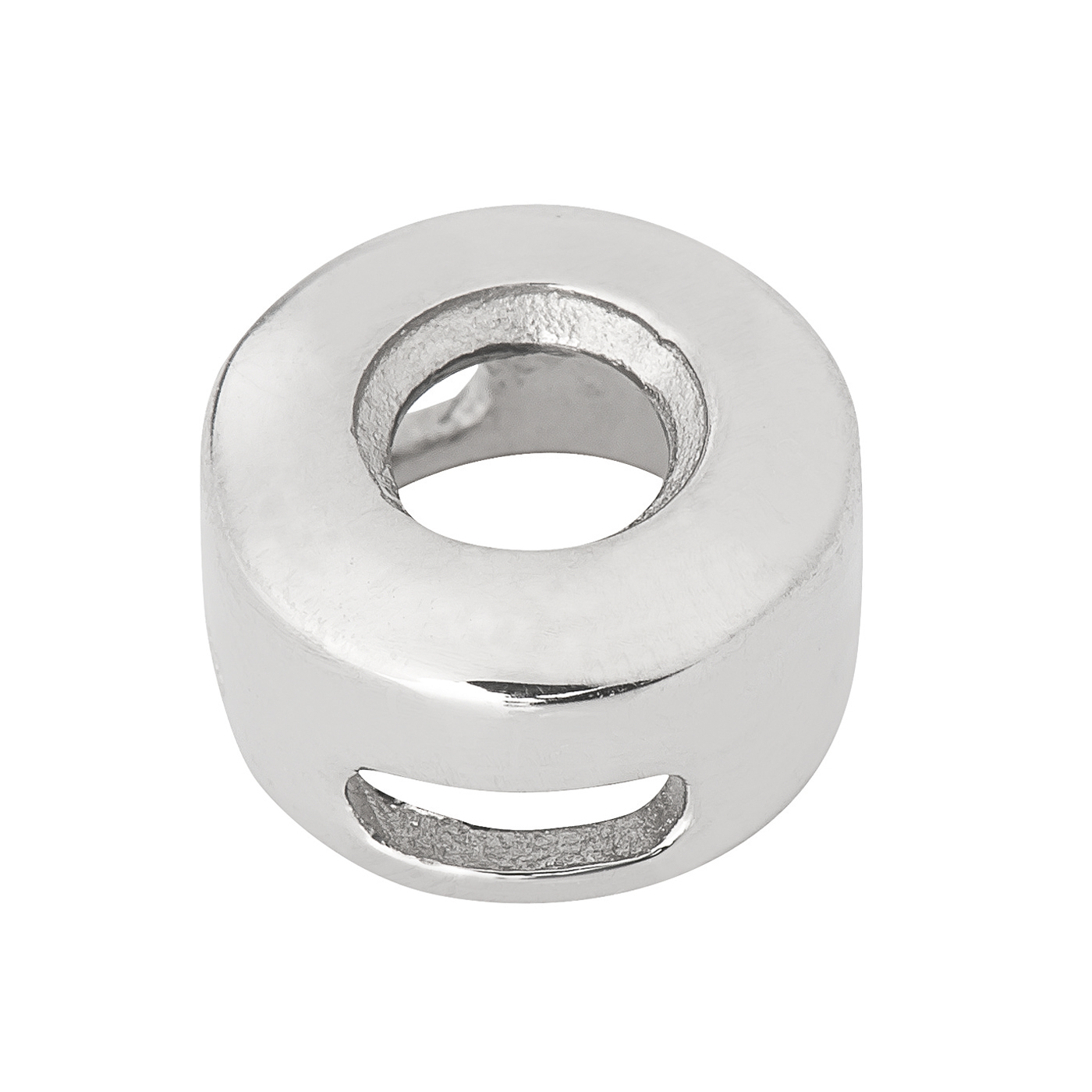 Zargen-Anhänger, 585 WG, Stein-ø 3,8 mm, gerade - 1 Stück