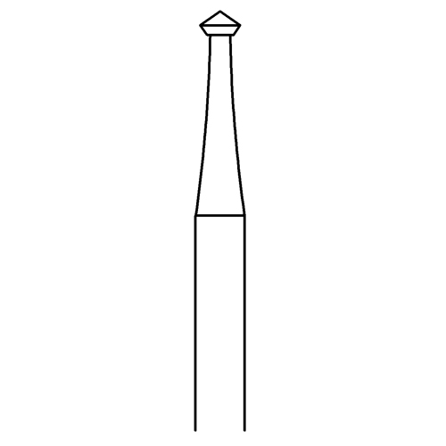 Doppelkegelfräser, Fig. 414, 90°, ø 1,9 mm - 1 Stück