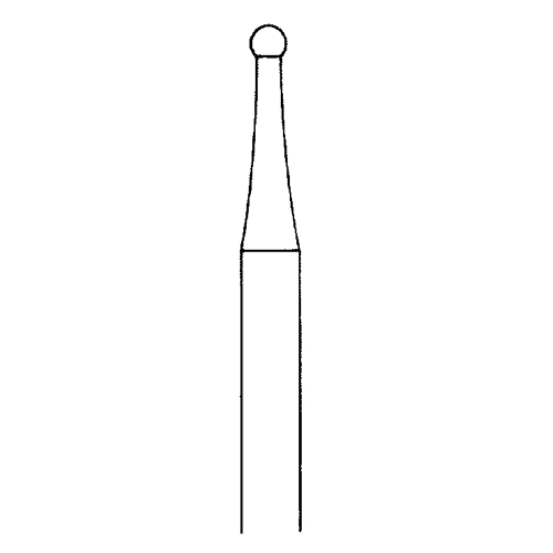 Kugelfräser, Fig. 1, ø 1,6 mm - 1 Stück