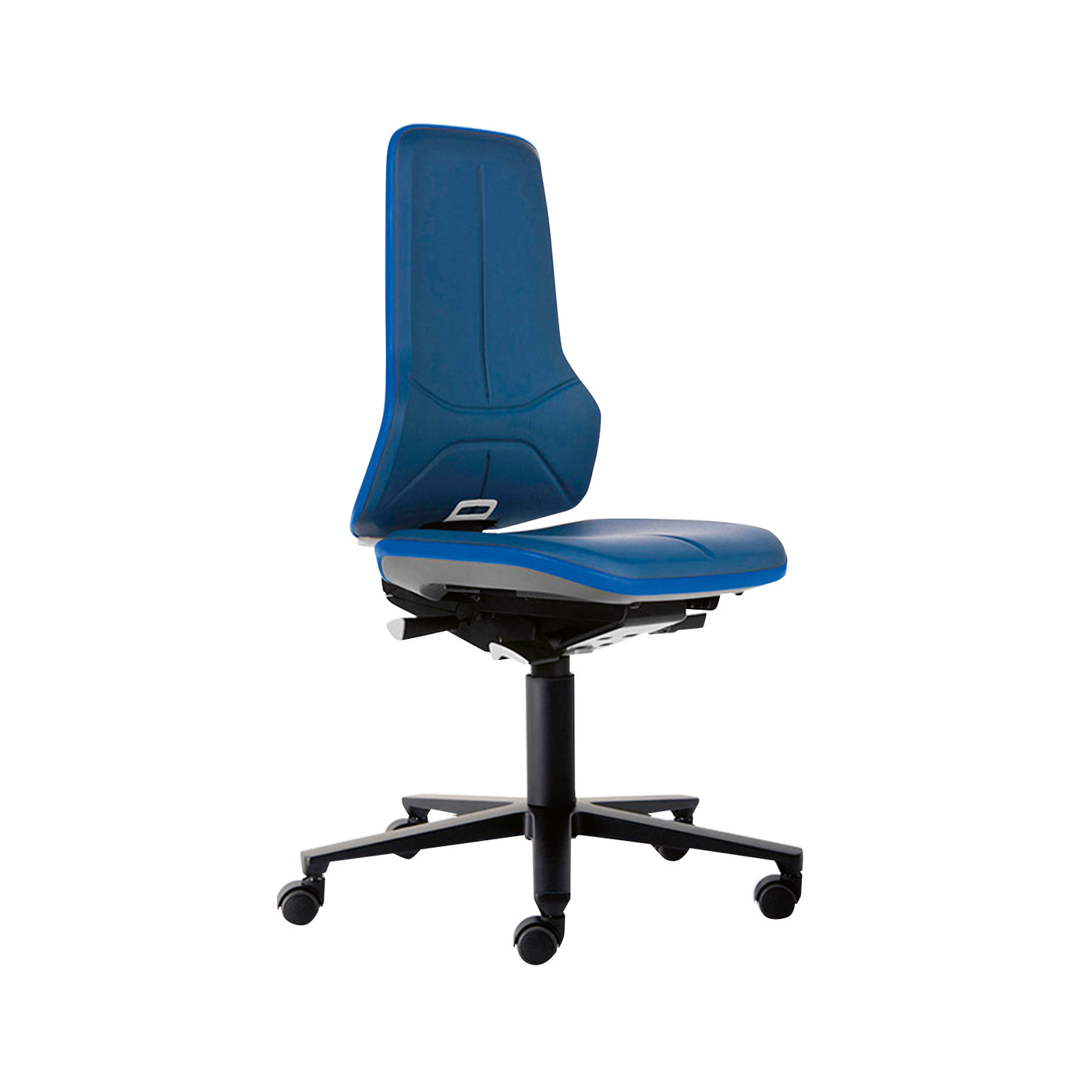 Neon Drehstuhl blau, Kunstleder blau - 1 Stück
