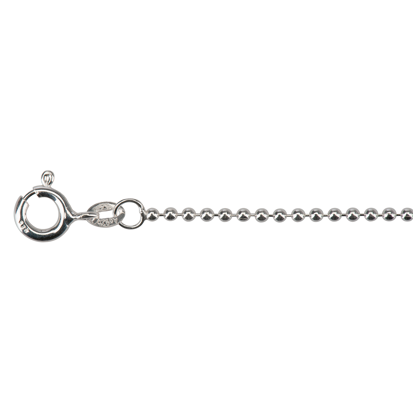 Kugelkette, 925 Ag, 1,50 mm, 45 cm - 1 Stück