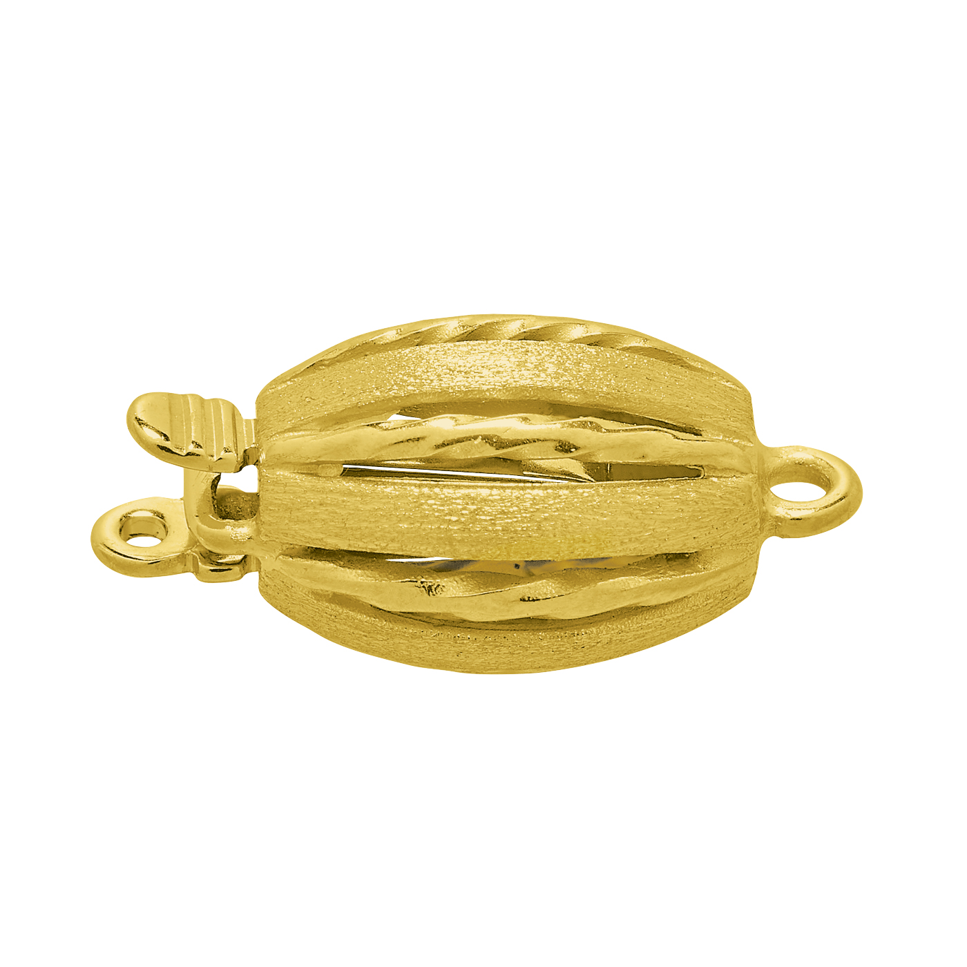 Schnäpperschließe, 333 G, Olive filigran, 10 x ø 7,5 mm - 1 Stück