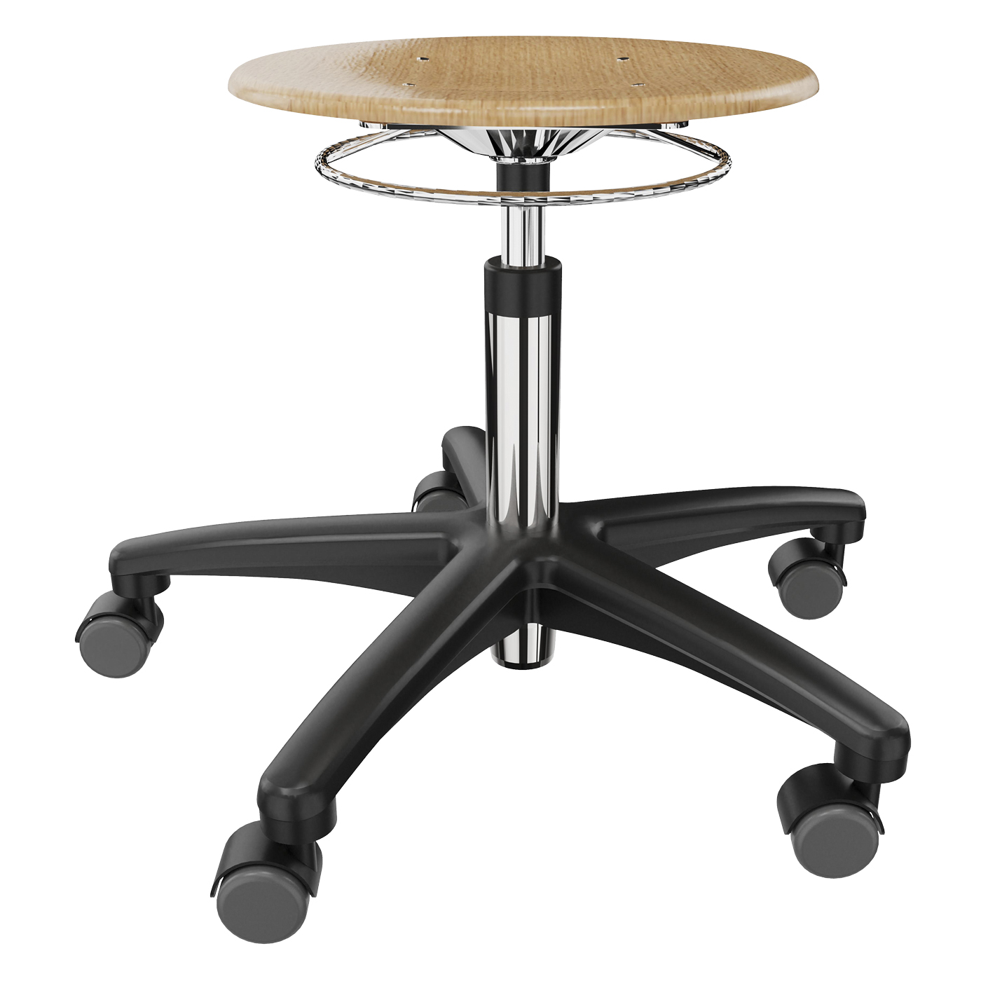 Dauphin Tec basic Drehhocker, Buche natur - 1 Stück