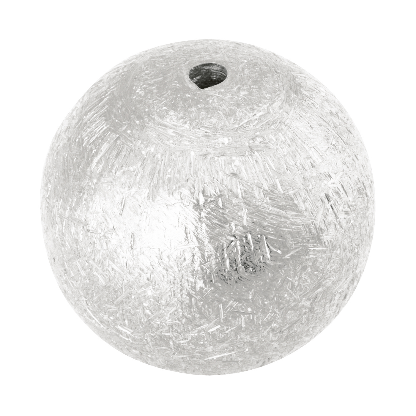 Intermediate Piece, 2-Hole Ball, 925Ag,ø 10 mm,Matt-Finished - 1 piece