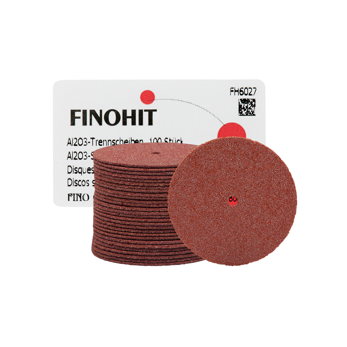 FINOHIT Separating Discs, Aluminium Oxide, ø 25.0 x 0.6 mm - 100 pieces