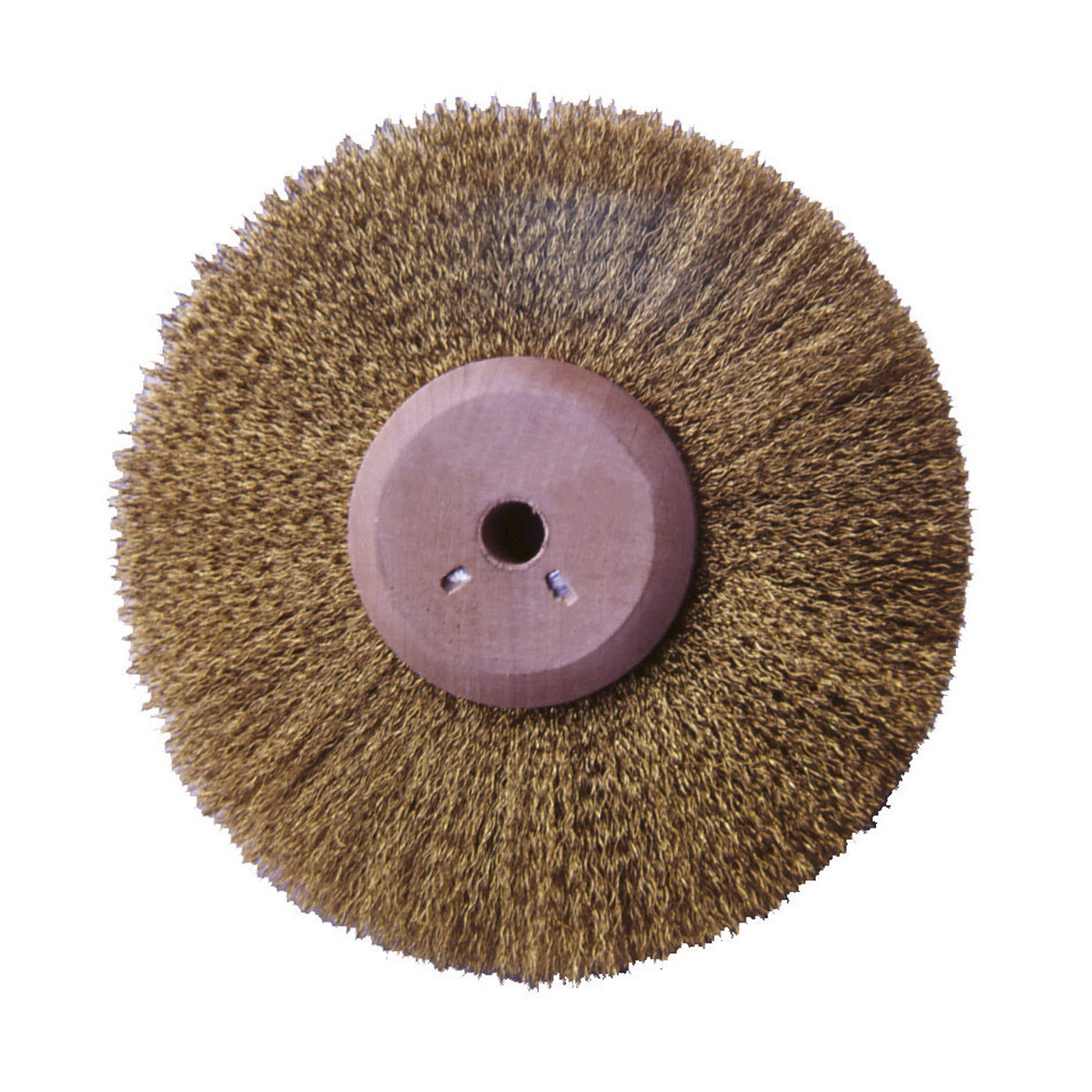Brass Wire Round Brush, 4 Rows, ø 80 mm, Wire ø 0.08 mm - 1 piece
