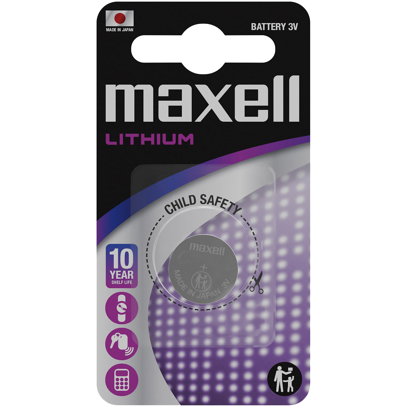 Lithium-Batterie, Maxell, CR2025, ø 20,0 x 2,5 mm - 1 Stück