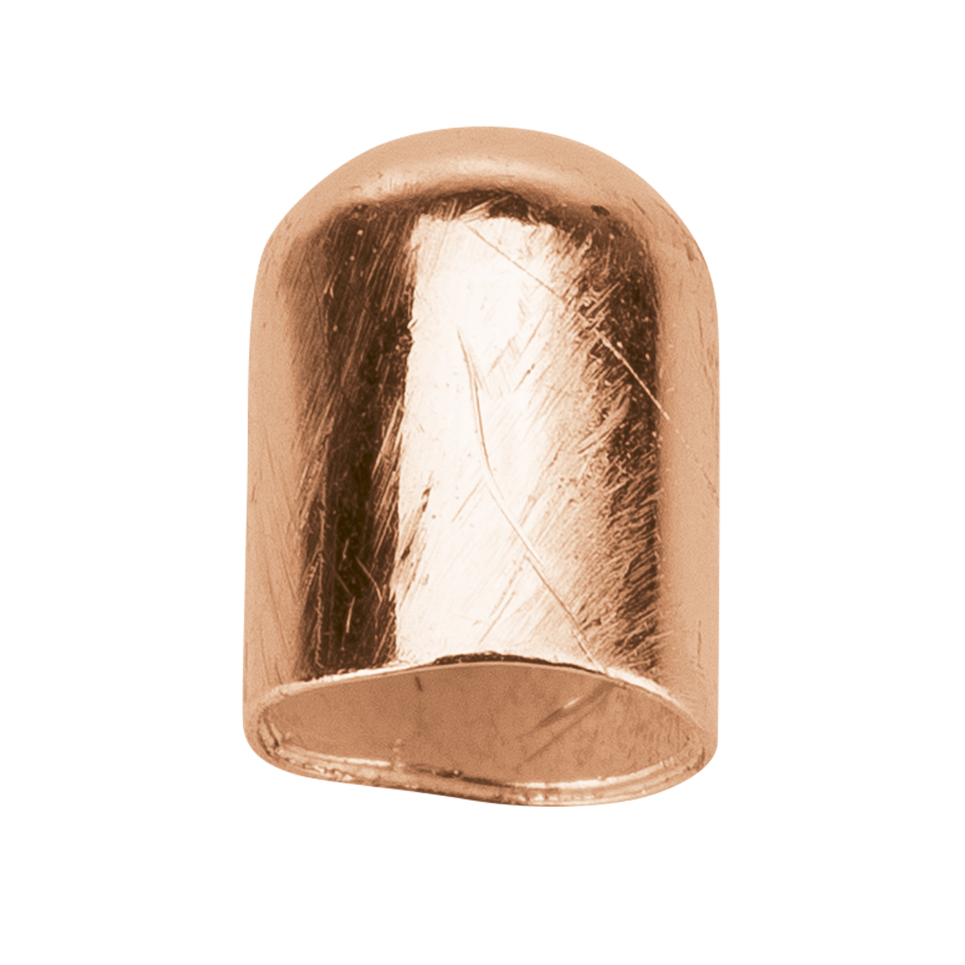 Endkappe, 925 Ag rosé vergoldet, ø 2,5 mm, ohne Öse - 1 Stück Endkappe, 925 Ag rosé vergoldet, ø 2,5 mm, ohne Öse - 1 Stück