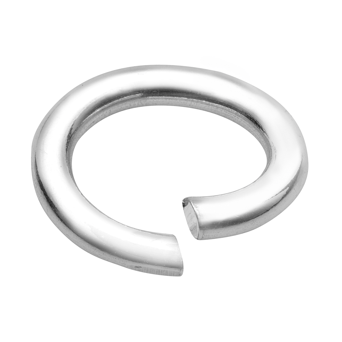 Binding Rings, oval, 925Ag, ø 9 mm - 10 pieces