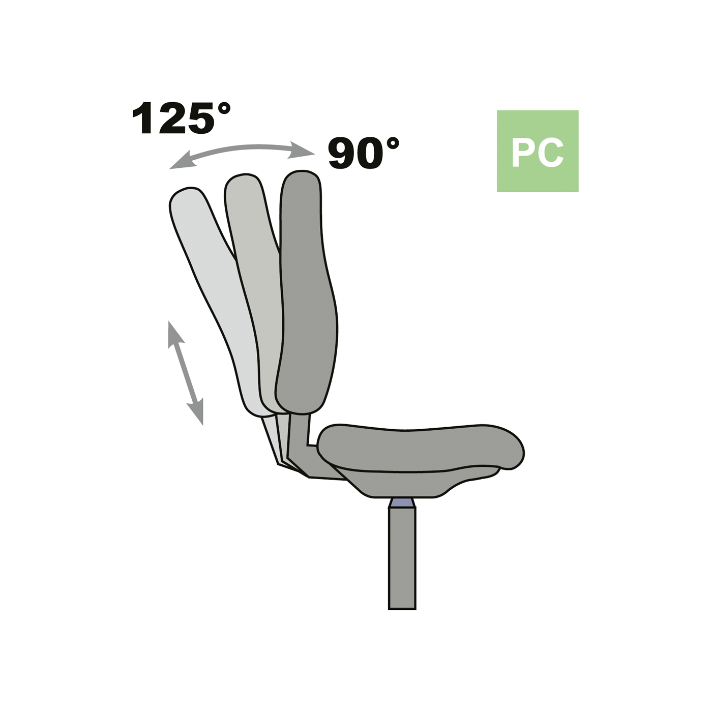 Tec basic Swivel Chair, PC Technique, PU - 1 piece