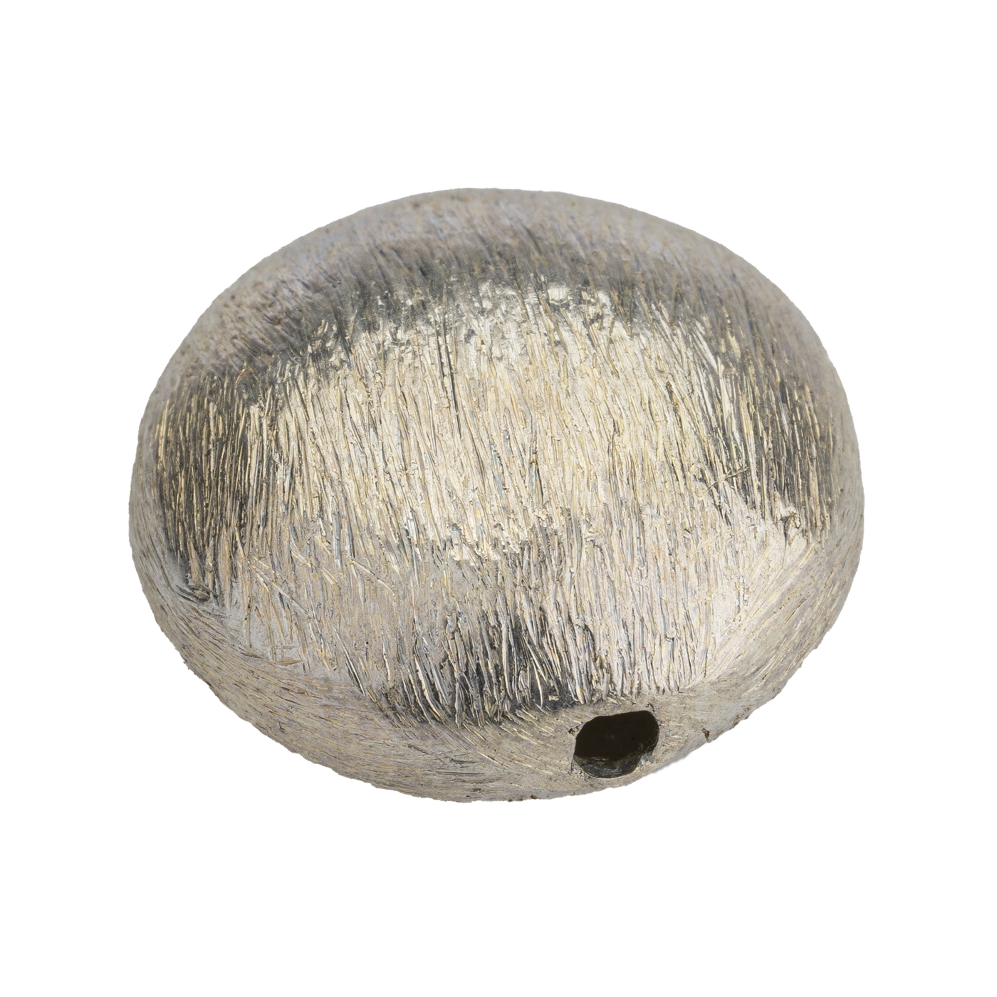 Intermediate Piece, Round, 925Ag, ø 18 x 10 mm, Tarnished - 1 piece