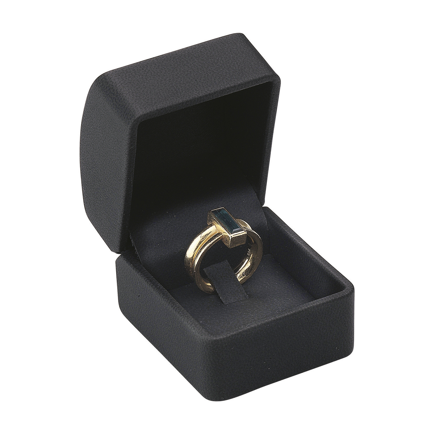 Jewellery Packaging "Soft Touch", Black, 45 x 45 x 40 mm - 1 piece