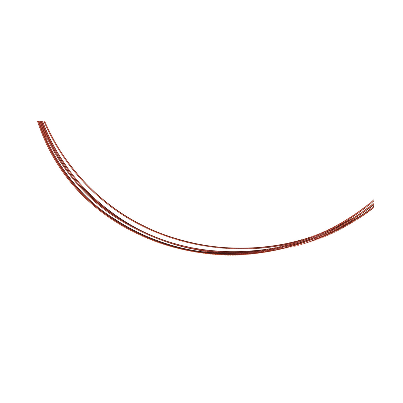 Rope Necklace, Red, 5 Rows, 45 cm - 1 piece Rope Necklace, Red, 5 Rows, 45 cm - 1 piece