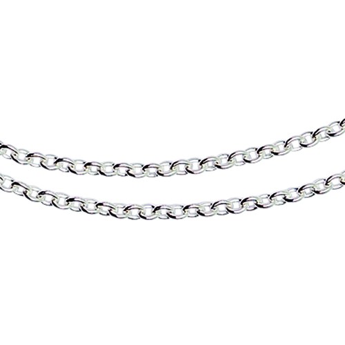 Trace Chain, 935Ag, 1.45 mm, 42 cm - 1 piece