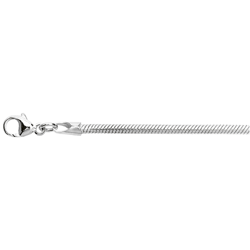 Schlangenkette, 925 Ag, 1,60 mm, 50 cm - 1 Stück