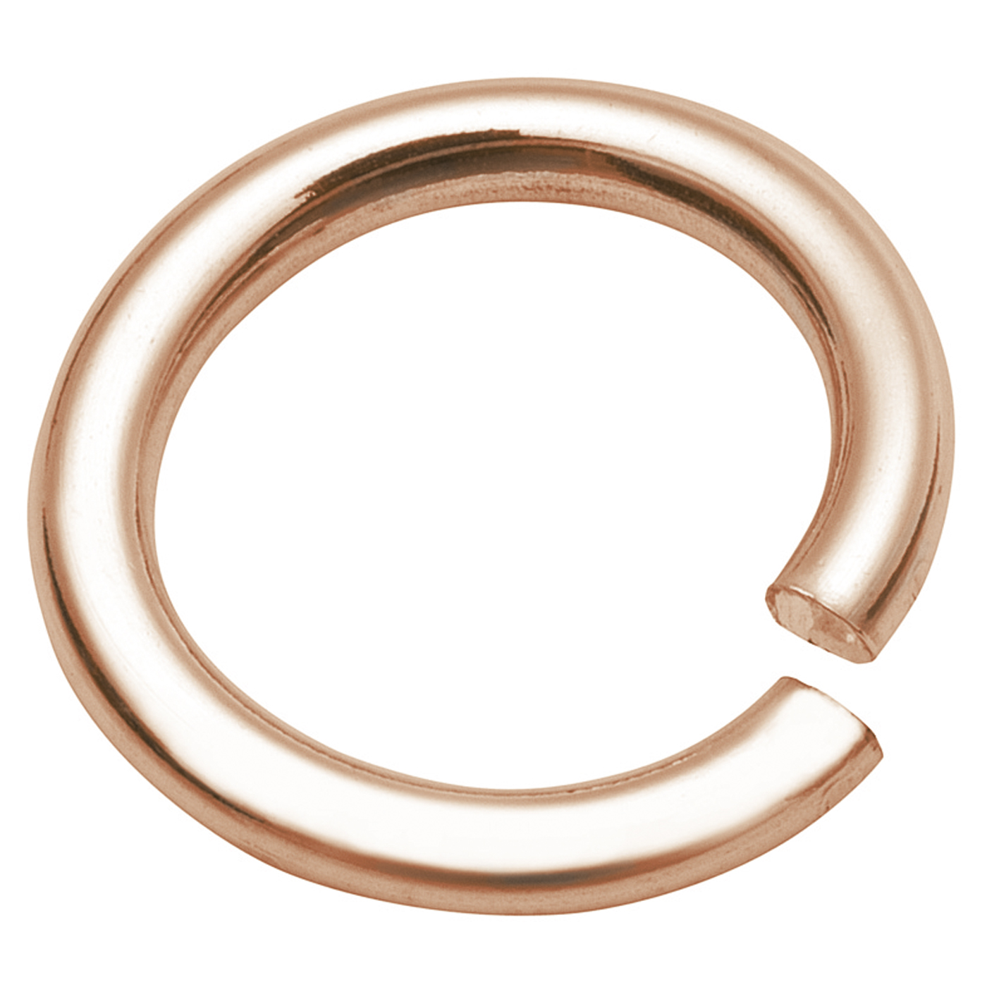 Binderinge, Doublé rosé, rund, ø 9 mm, Draht-ø 1,3 mm - 1 Stück