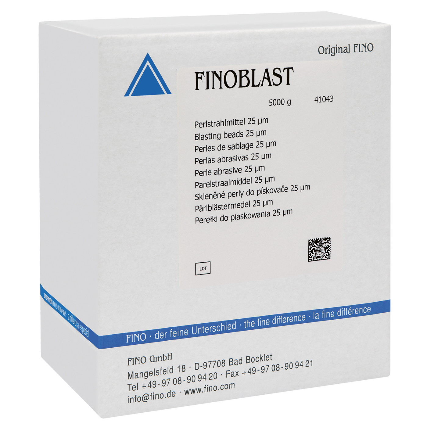 FINOBLAST Perlstrahlmittel, 25 µm - 5000 g