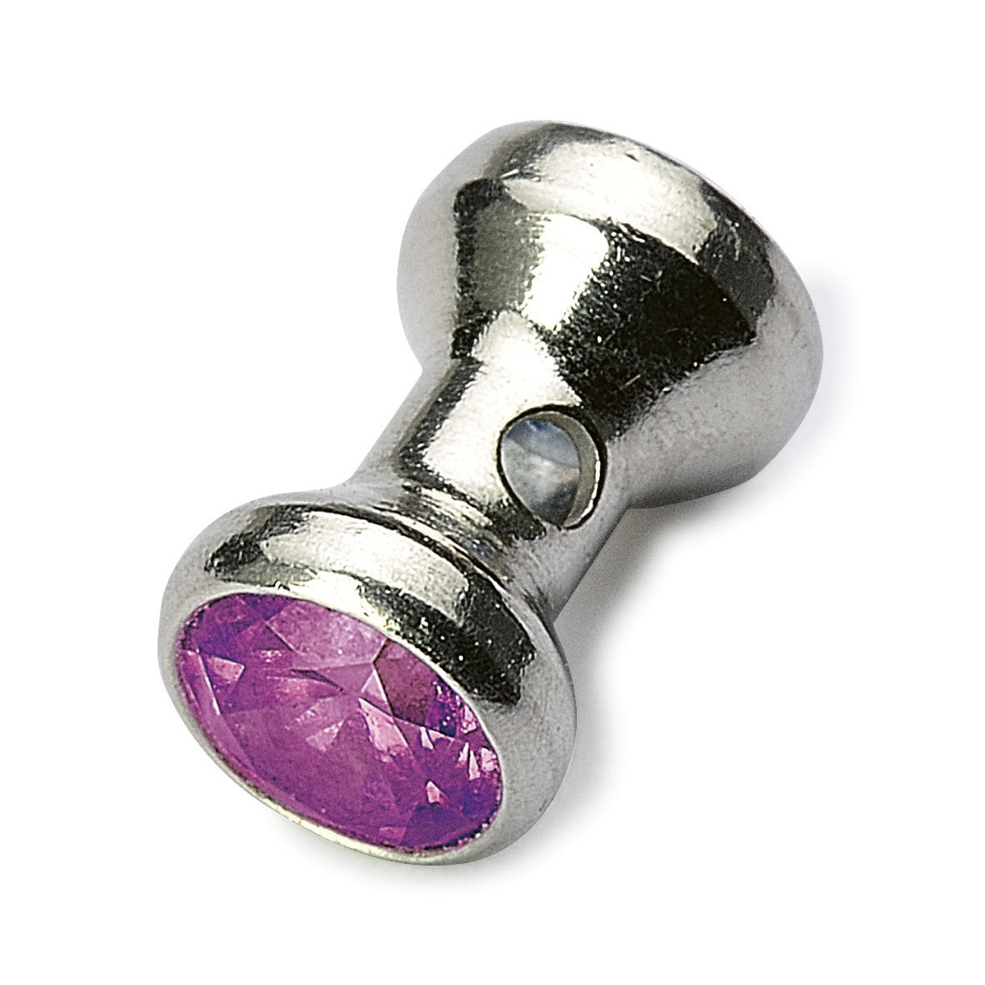 Swarovski Zwischenteil, Gembraced, 925 Ag, 3 mm, Zirkonia rot - 5 Stück