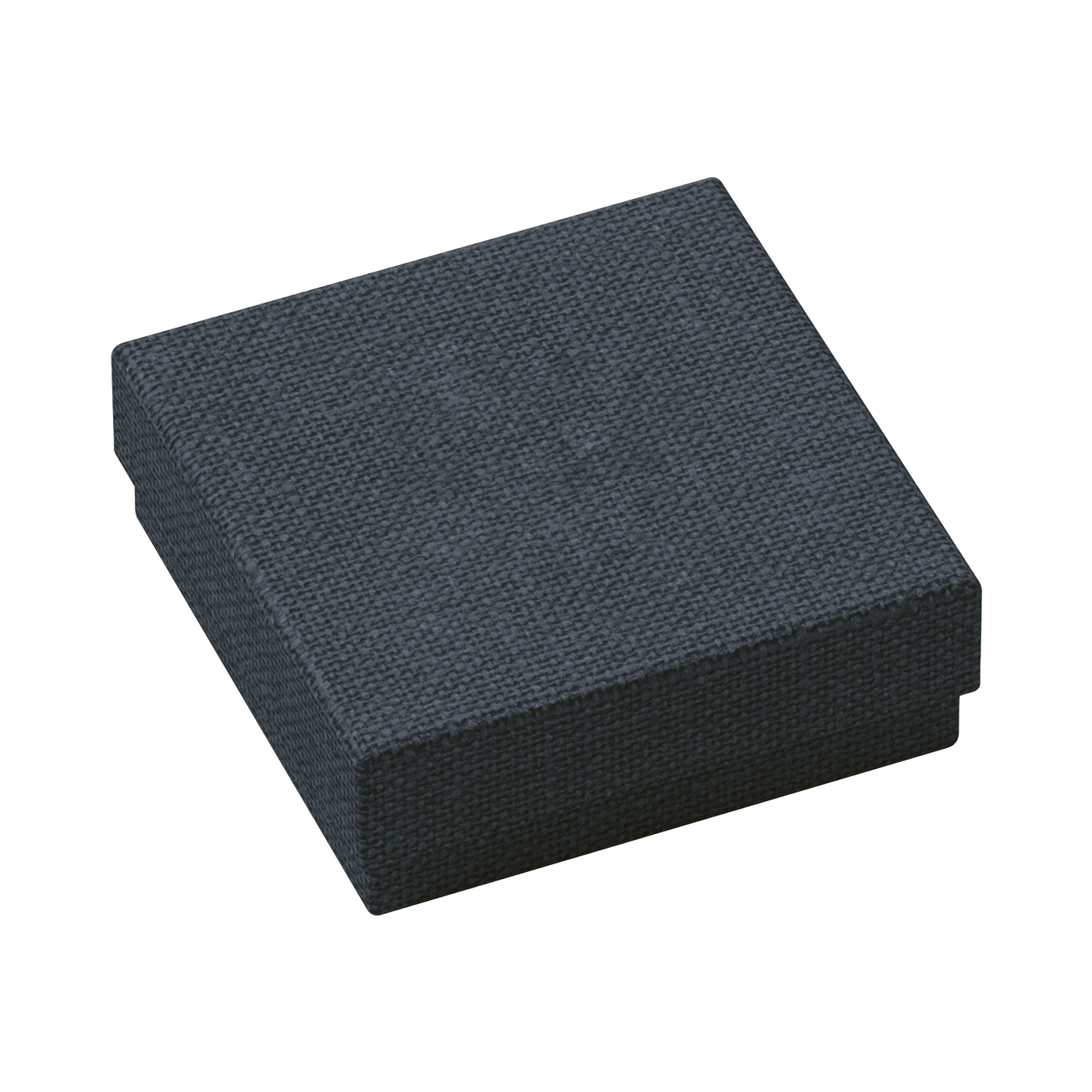 Schmucketui "Pattern", schwarz, 60 x 60 x 19 mm - 1 Stück