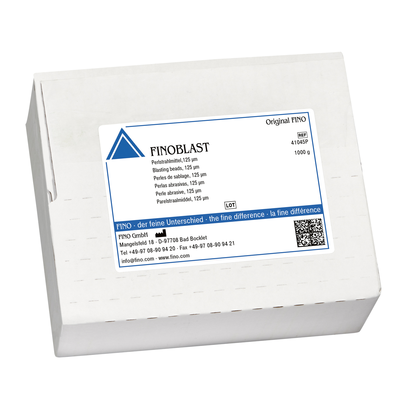 FINOBLAST Perlstrahlmittel, 125 µm, Probepack - 1000 g