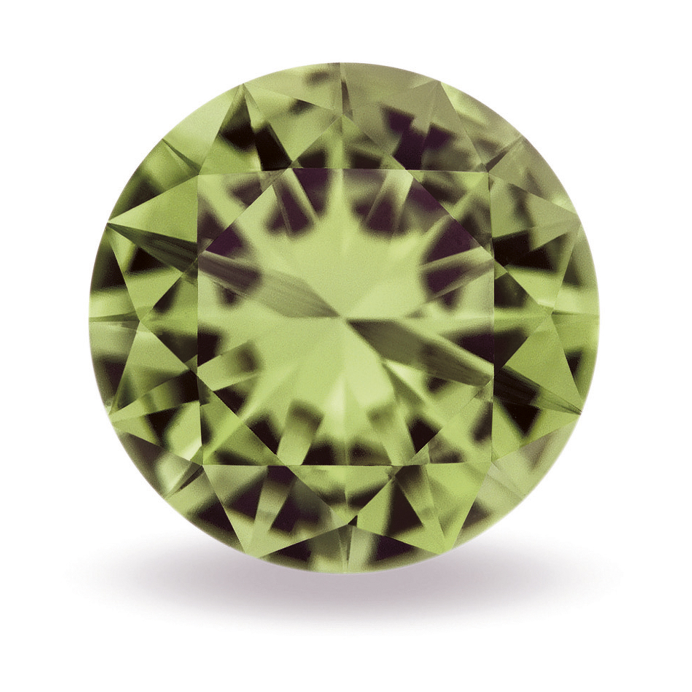 Swarovski Alpinit, rund, facettiert, olivgrün, ø 2 mm - 5 Stück