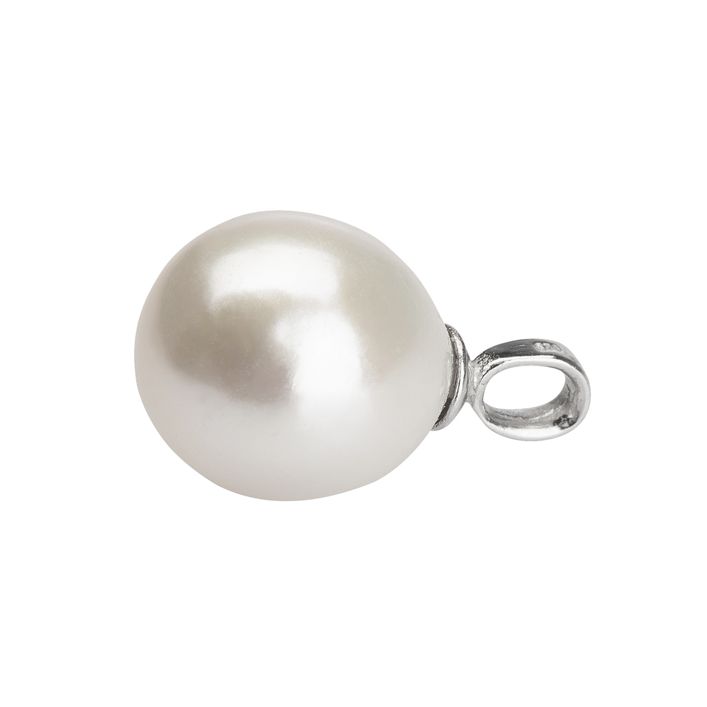 Pendant Freshwater Pearl, 925Ag, Pearl-ø 10-11 mm - 1 piece