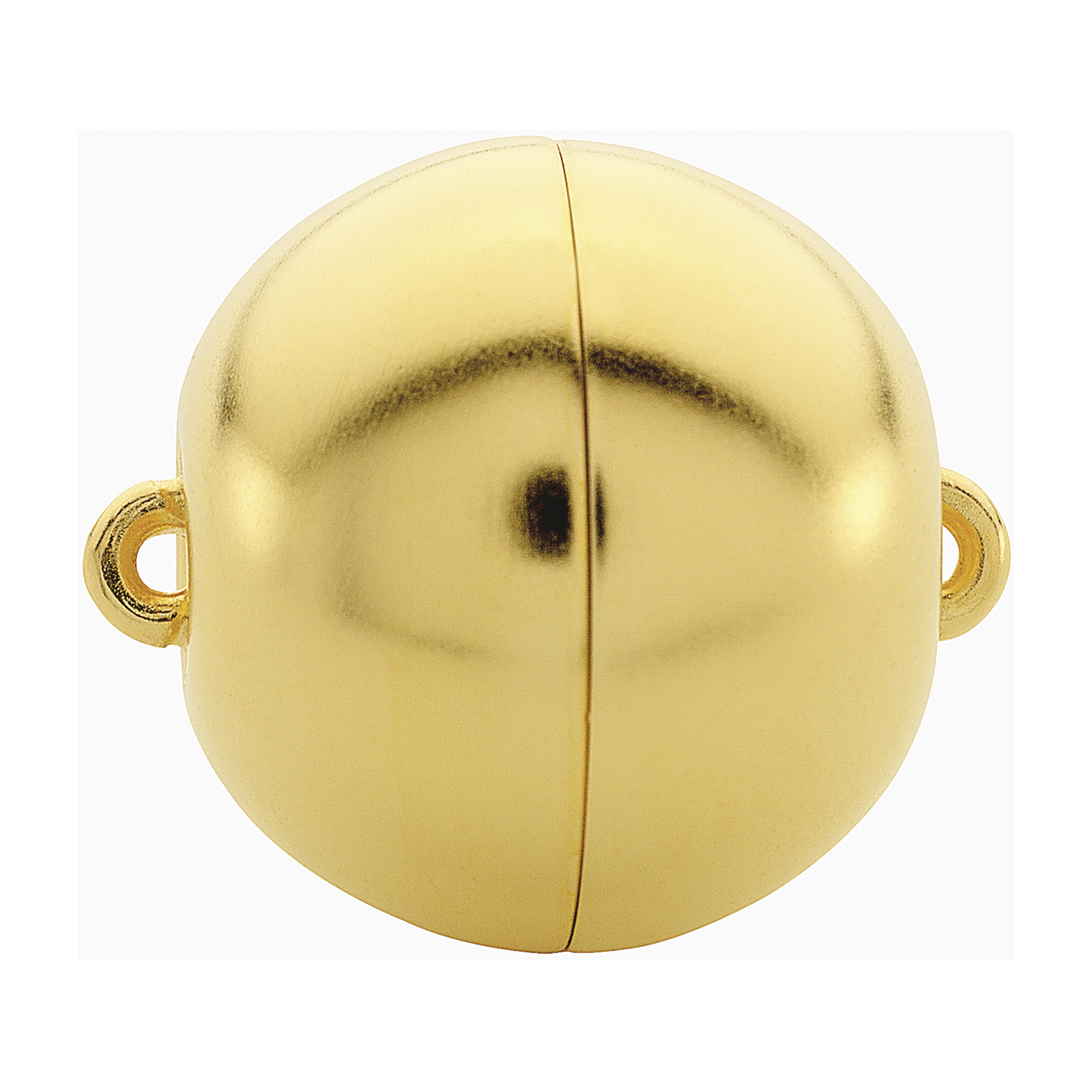 Langer Magnetschließen Magnetschließe "Classic", 925 Ag verg., Kugel, ø 20 mm, pol. - 1 Stück