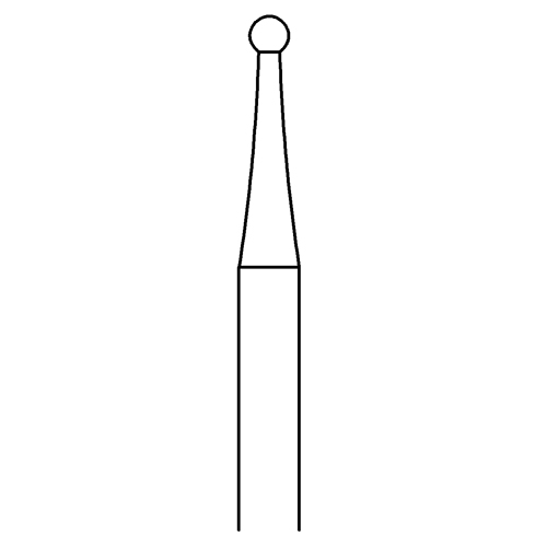 Kugelfräser, Fig. 1, ø 1,5 mm - 1 Stück