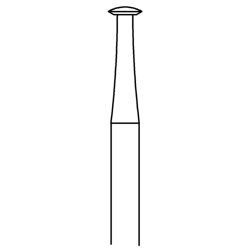 Lens-Shaped Milling Cutter, Fig. 415, ø 2.8 mm - 1 piece