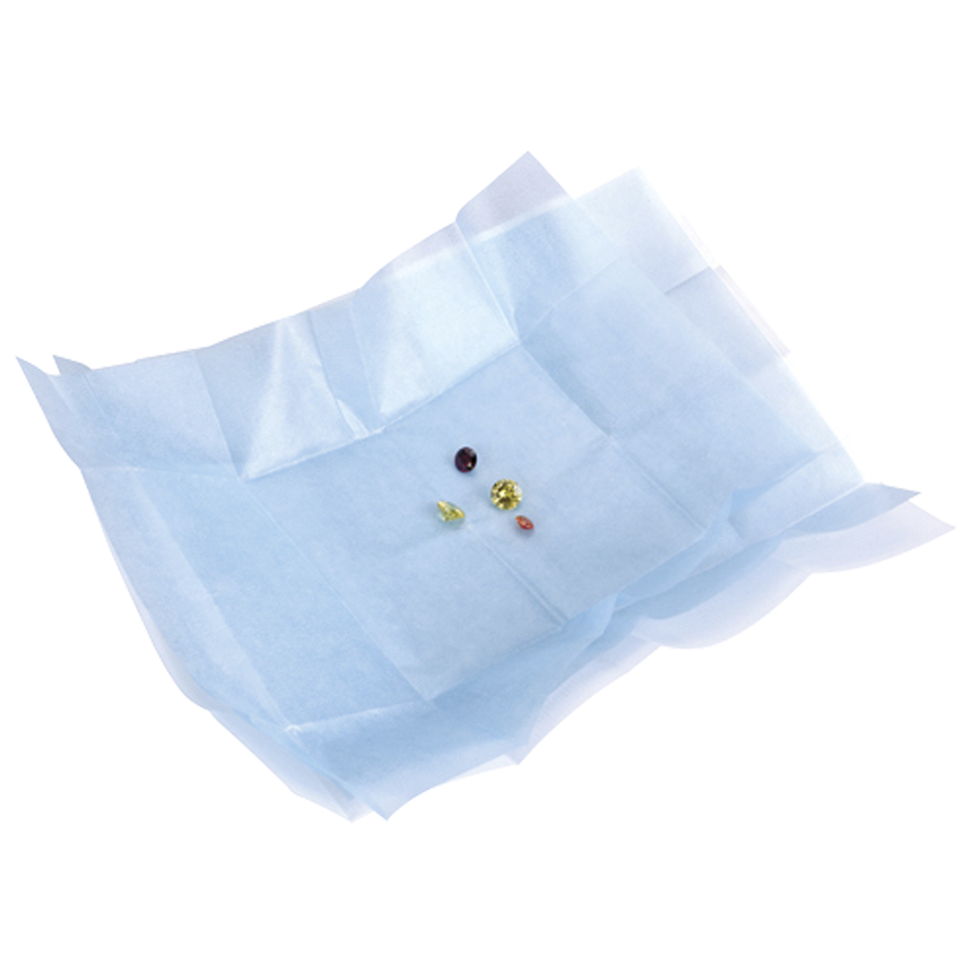 Steinpapier, blau/blau, 80 x 45 mm - 25 Stück