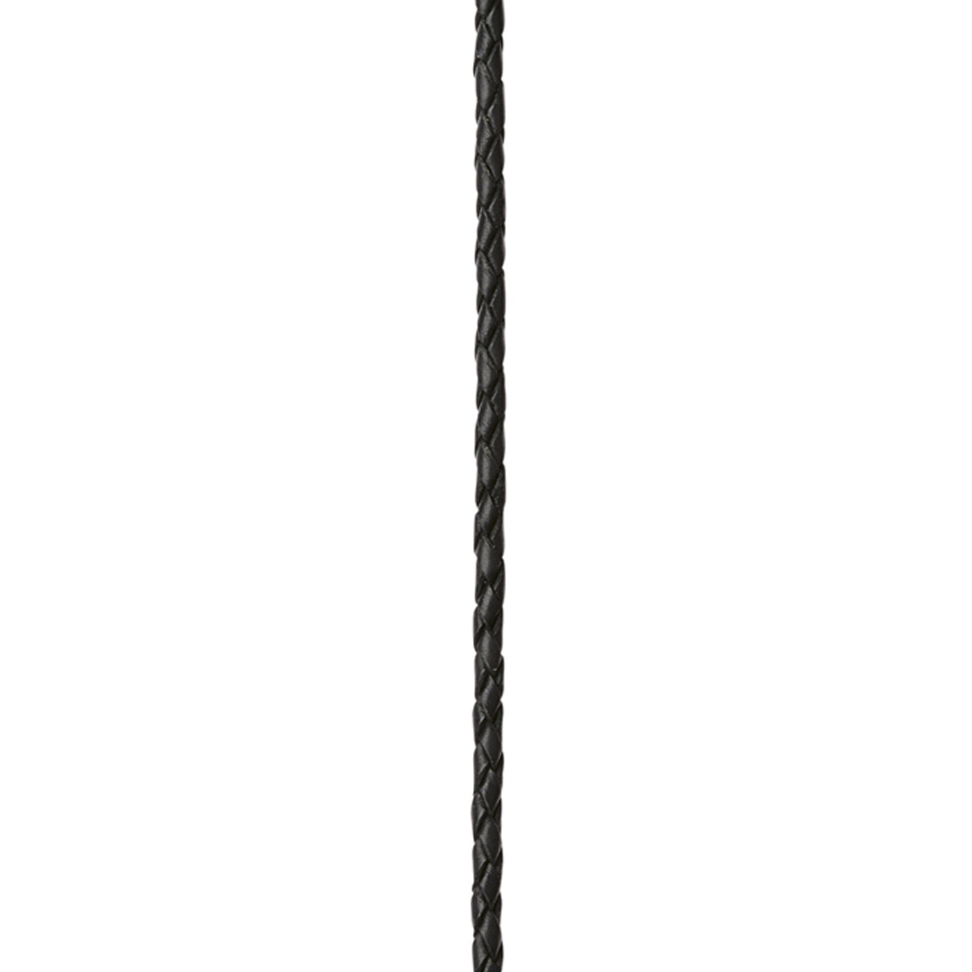 Flechtkordel, schwarz, ø ca. 3 mm - 1 m Flechtkordel, schwarz, ø ca. 3 mm - 1 m