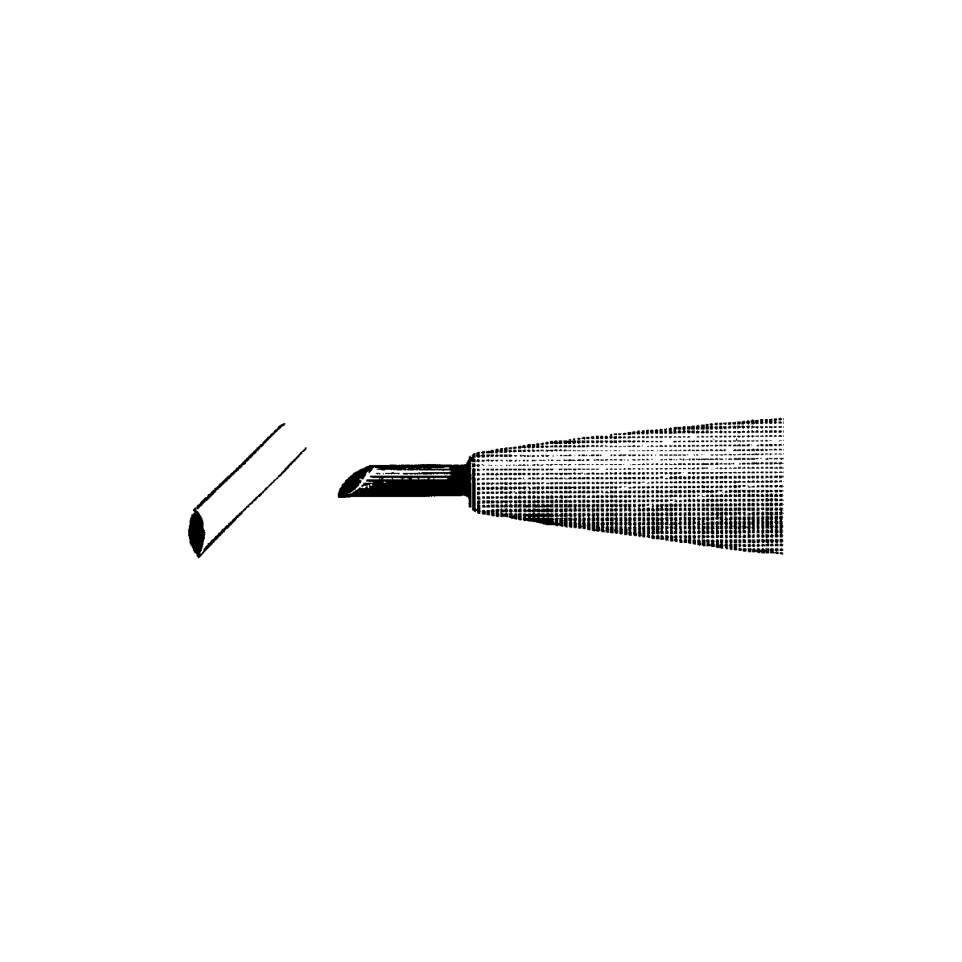 Lithografen-Nadel, oval, Gr. 4 - 1 Stück