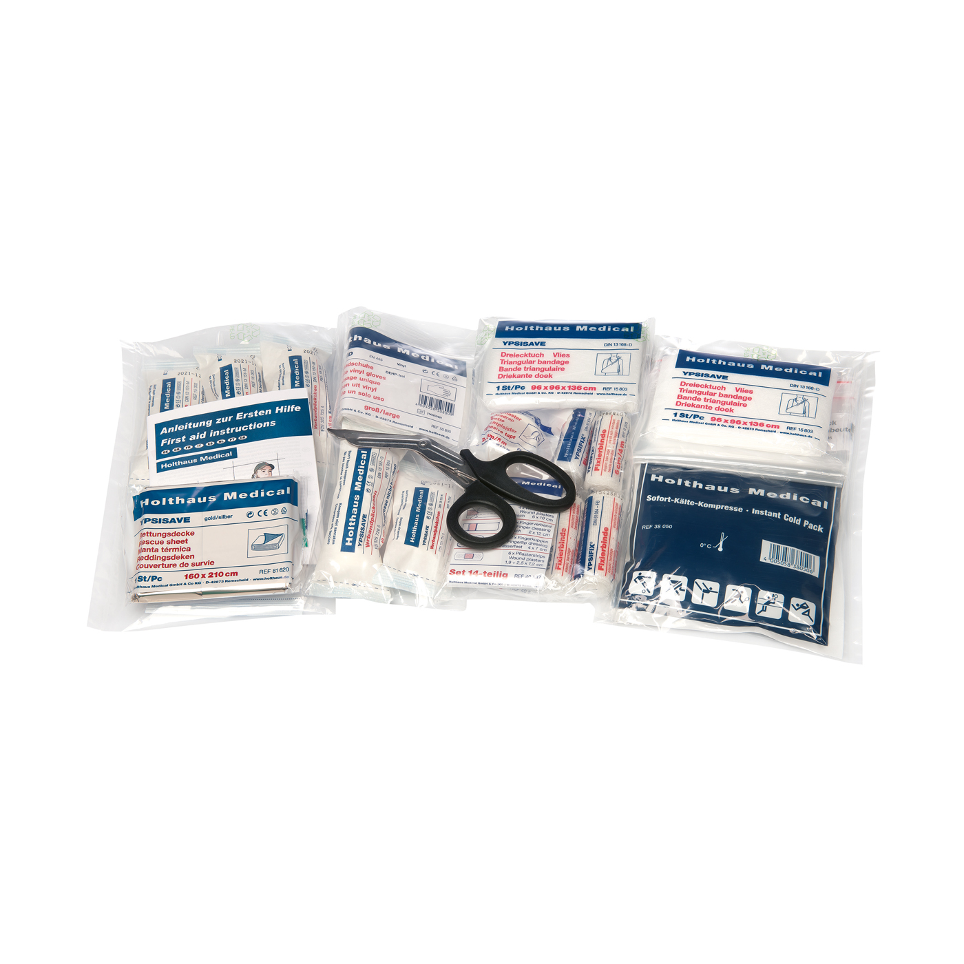 Stock Set acc. to DIN 13 157, for First Aid Box - 1 piece