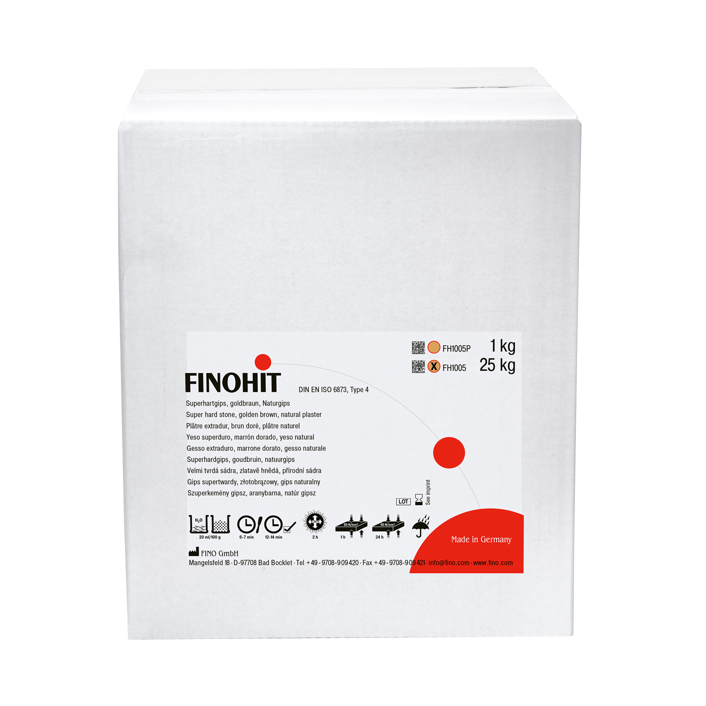 FINOHIT super hard stone, golden brown - 25 kg