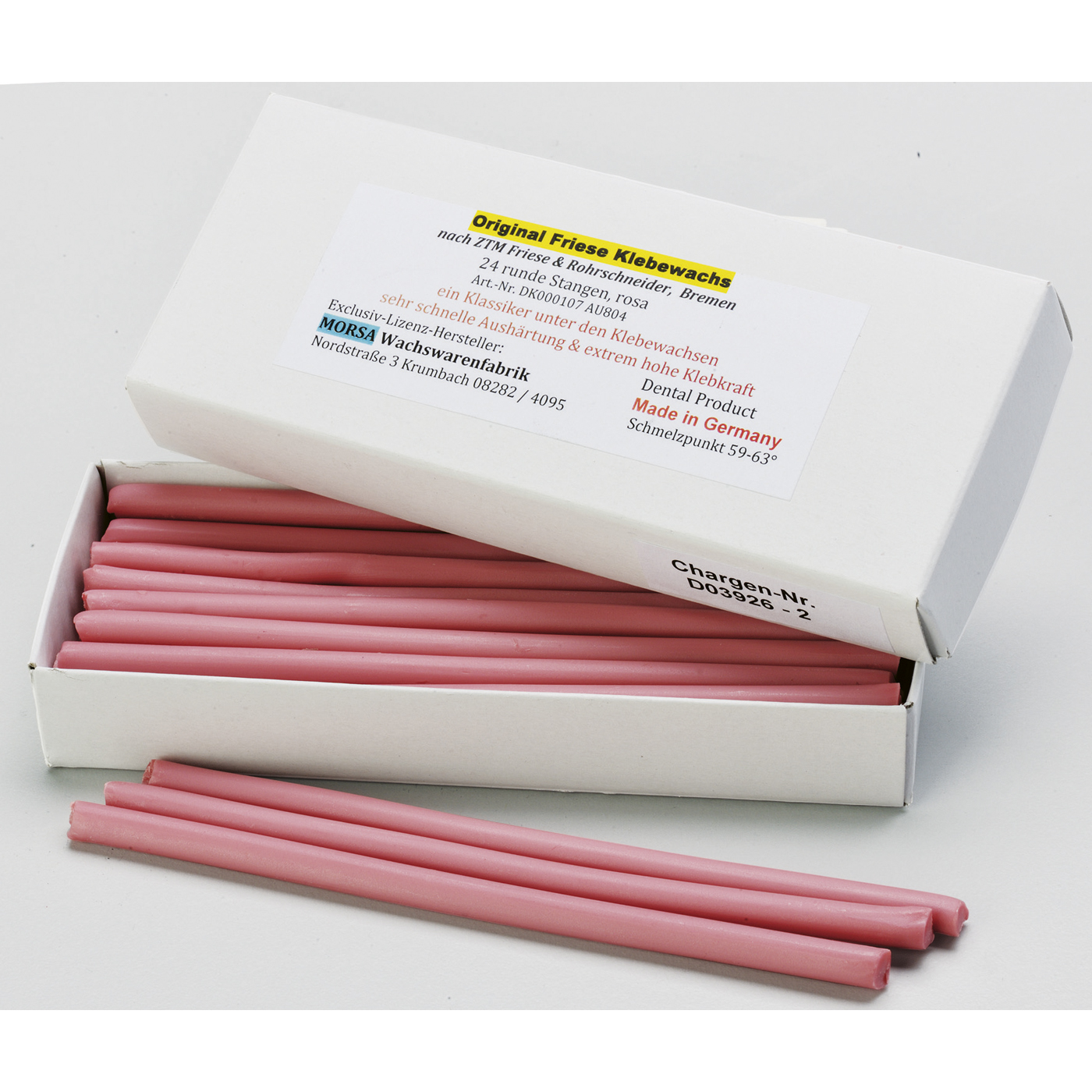Morsa Original Friese Klebewachs, rosa - 24 Stück
