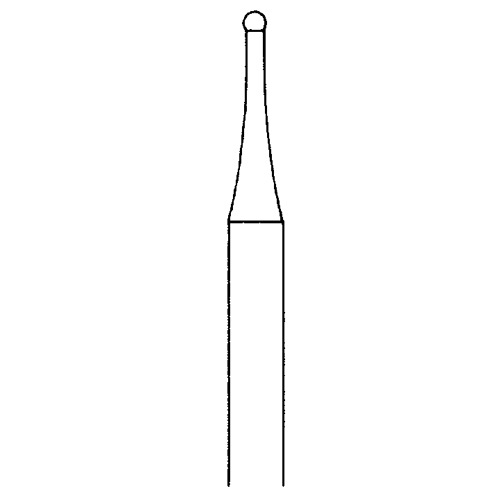 Kugelfräser, Fig. 1, ø 0,9 mm - 1 Stück