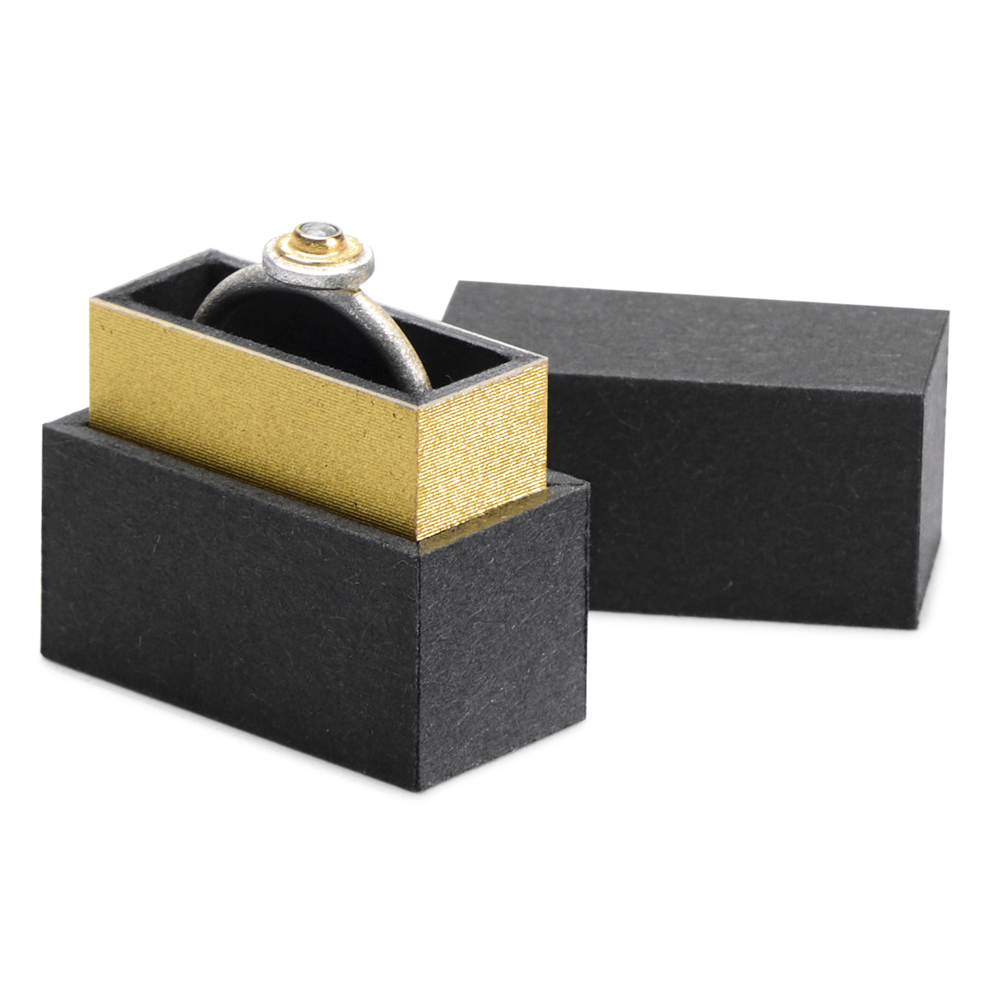 PICA-Design Schmucketui "Golden Gap", anthrazit, gold, 30 x 15 x 32 mm - 1 Stück PICA-Design Schmucketui "Golden Gap", anthrazit, gold, 30 x 15 x 32 mm - 1 Stück
