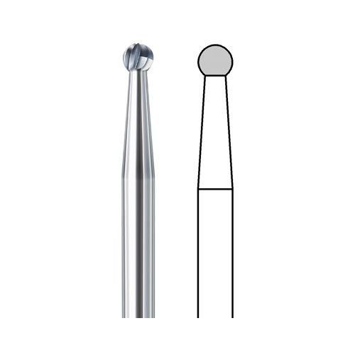 HM-Kugelfräser, Fig. 1, ø 2,3 mm - 1 Stück