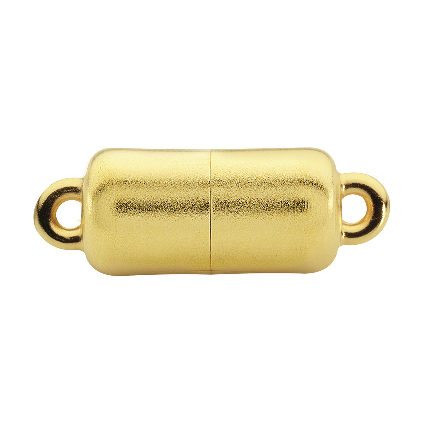 classicLine Magnetic Clasp, Cylinder,925Ag Gold-Pl, 6x13 mm - 1 piece