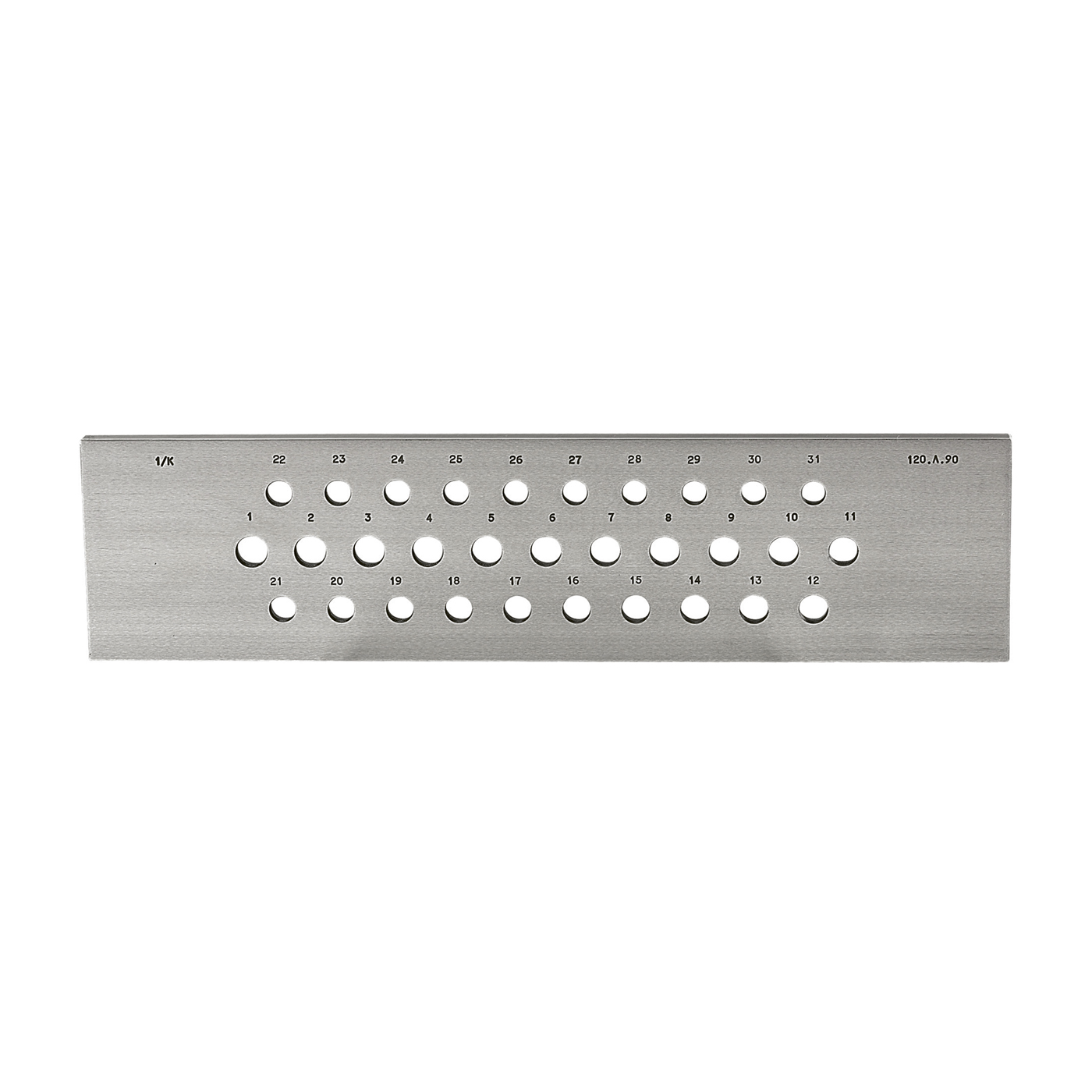 Draw Plate, Round, 31 Holes, 2.0 - 0.1 mm - 1 piece