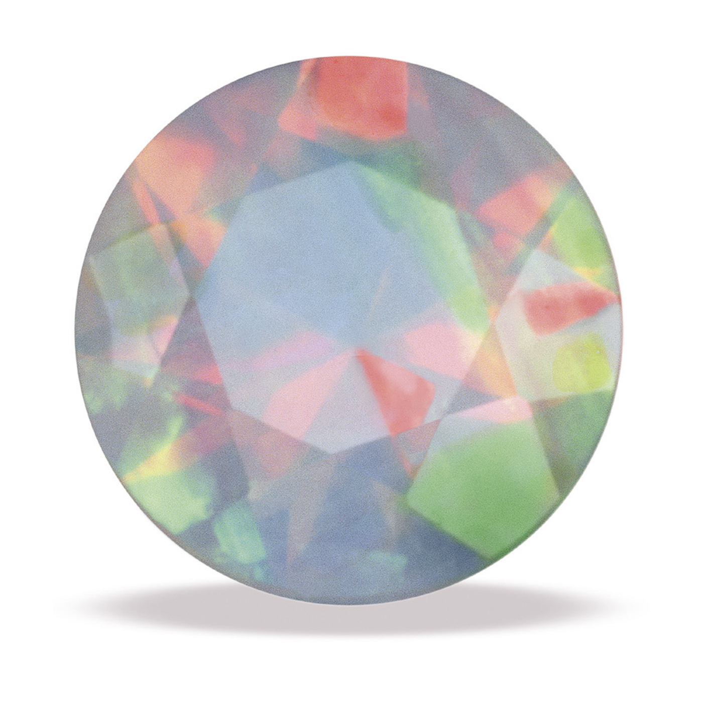 Swarovski Opal, synth., rund, facettiert, weiß, ø 3 mm - 1 Stück