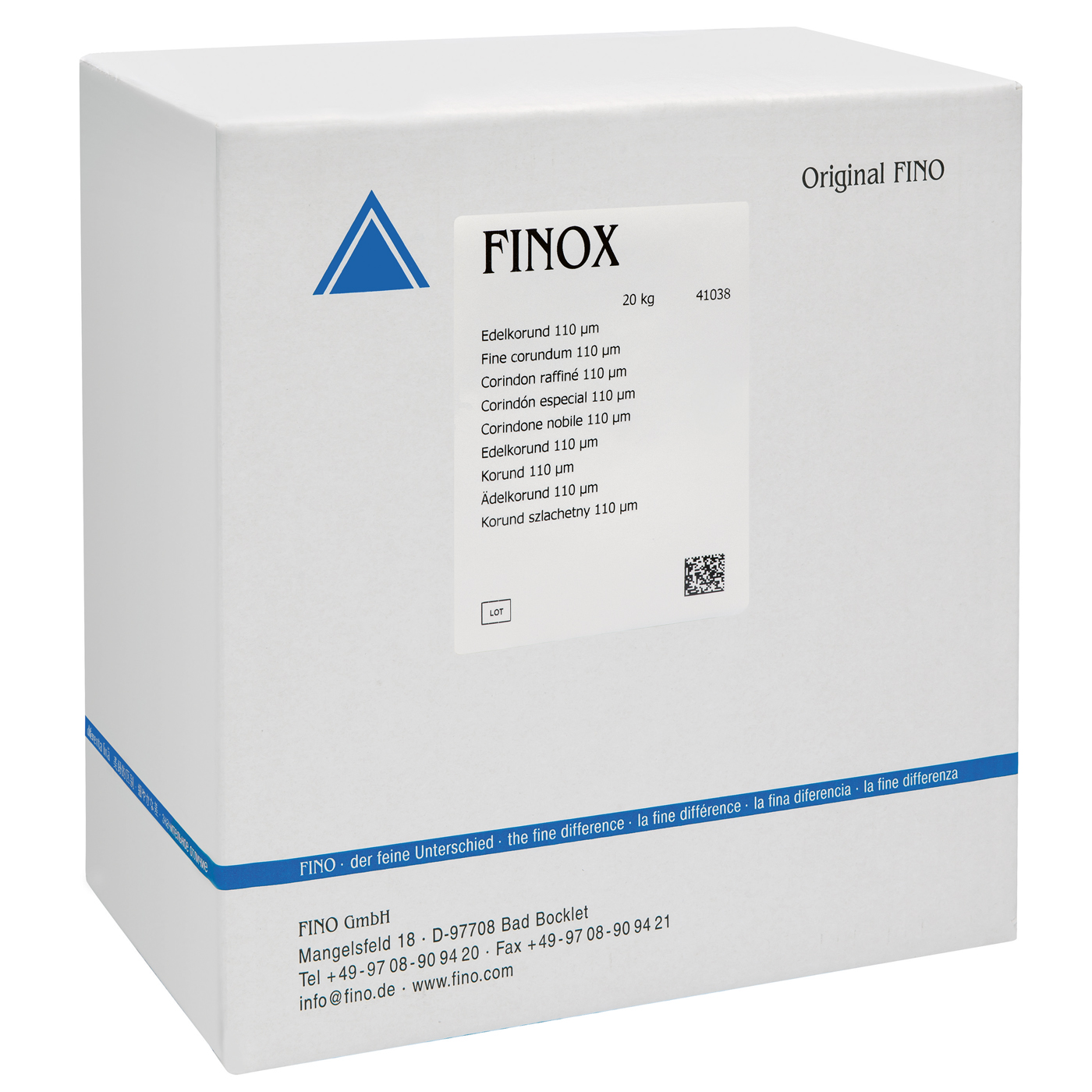 FINOX High-Grade Corundum, 110 µm - 20 kg