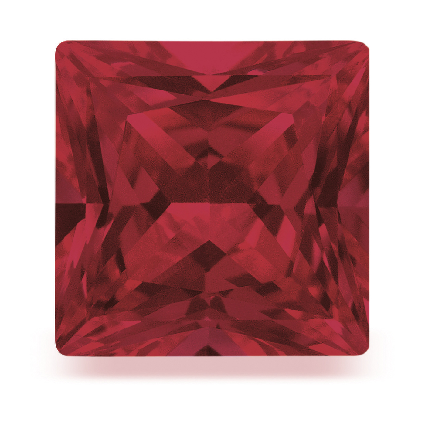Ruby, Synthetic, Round, Dark Red, Faceted, 2.00 x 2.00 mm - 1 piece