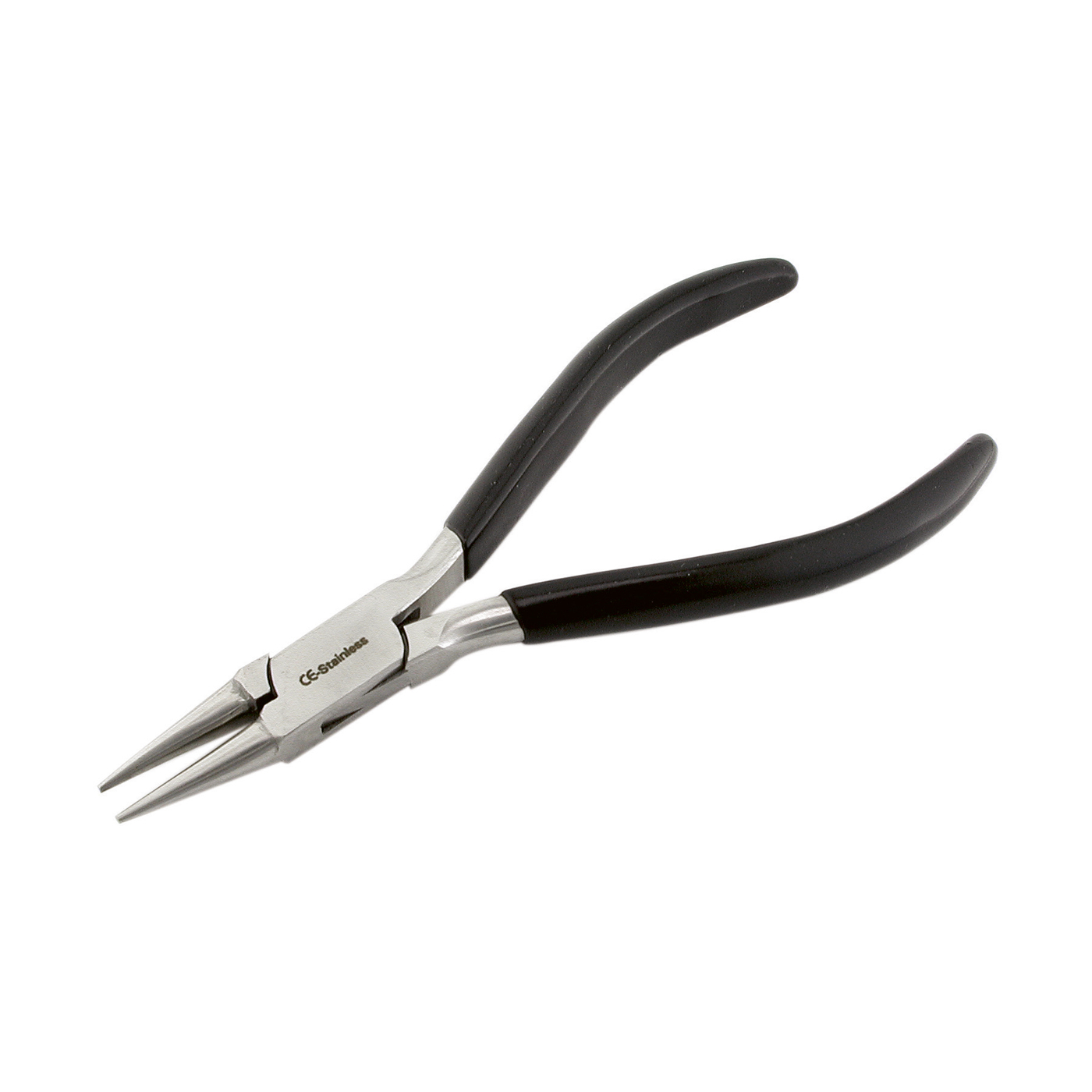 Roand Pointed Pliers, Inox, 130 mm, without Spring and Blow - 1 piece