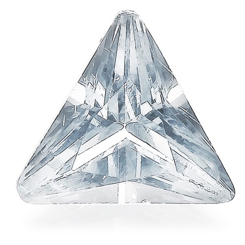 Zirkonia, dreieckig, facettiert, weiß, 5 x 5 x 5 mm - 5 Stück